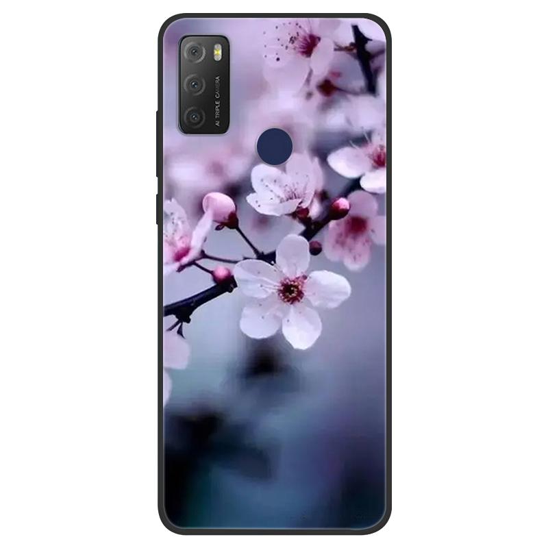 For TCL 20Y Case Girl Cat Flower Soft Silicone Back Wolf Shell for TCL 20E 6125F Fundas Phone Cover For TCL20Y 6156D 20 E Coque