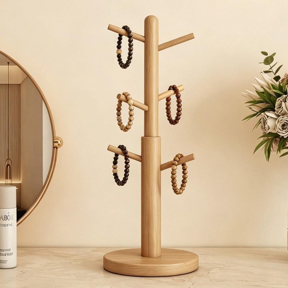 Space Saving Tree Shape Mug Holder Wooden Mug Tree Holder New Coffee Cup Mug Rack for Kitchen