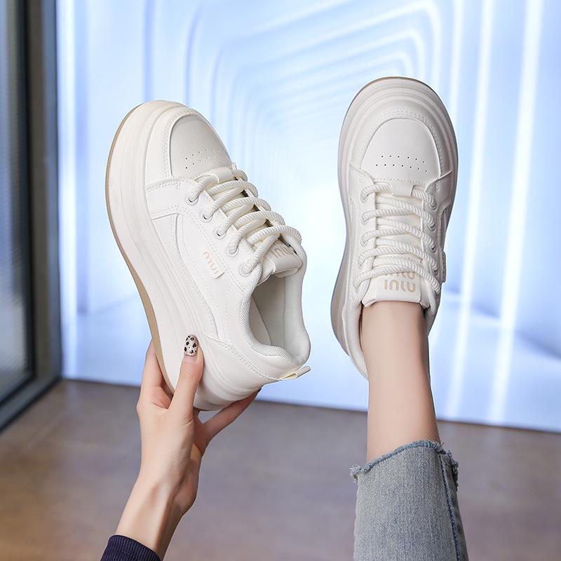 Women's Thick Soled Vulcanized Shoes - Multifunctional Board Shoes 2025 Spring Autumn Fashionable Popular Casual Sports Shoes