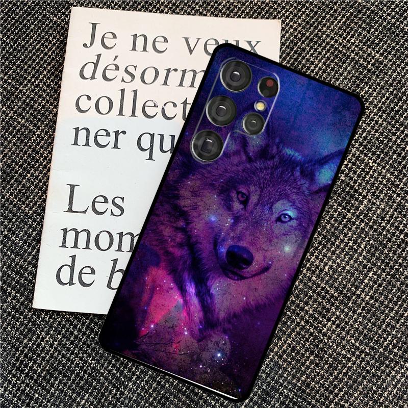 Animal Wolf Galaxy Case For Samsung Galaxy S25 S26 Ultra S21 S22 S23 S24 Ultra S10 S20 Plus S25 FE Back Cover