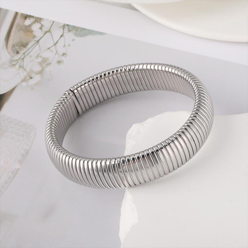 European and American Retro Striped Elastic Bracelet Simple Fashion Trend Adjustable Bracelet