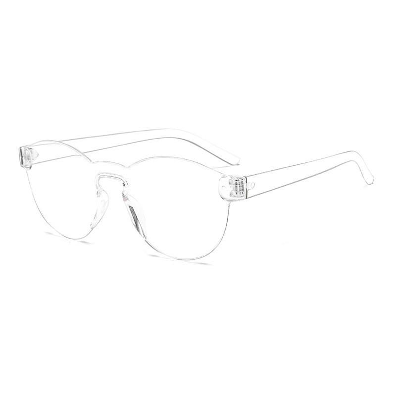 Frameless One-Piece Sunglasses, One-Piece Dopamine Rimless Sunglasses, Candy-Colored Men'S And Women'S Sunglasses