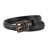 Women'S Belt Fashion Versatile Thin Belt New Dress Decorative Smooth Buckle Skirt Women'S Belt Women'S