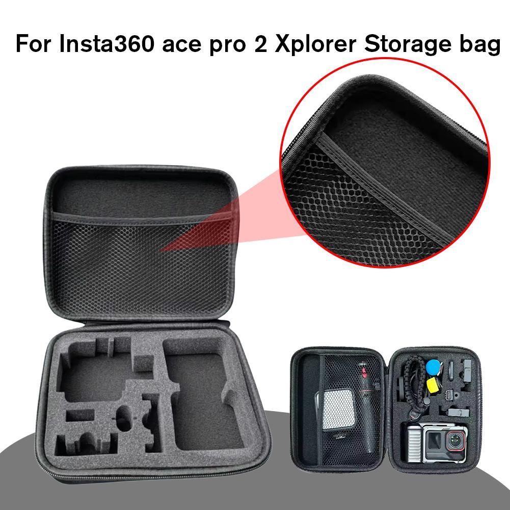 Portable Storage Bag For Insta360 Ace Pro 2 Xplorer Bundle EVA Anti Fall And Shockproof Street Photography Camera Organizer Part