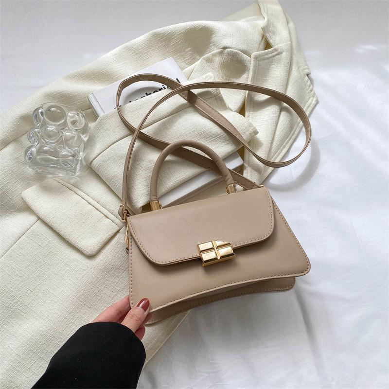 Стильная Сумка Малой Серии Новая Женская Сумка 2023 Лето Винтажная Простая Сумка на Плечо Повседневная Для Поездок Crossbody хаки