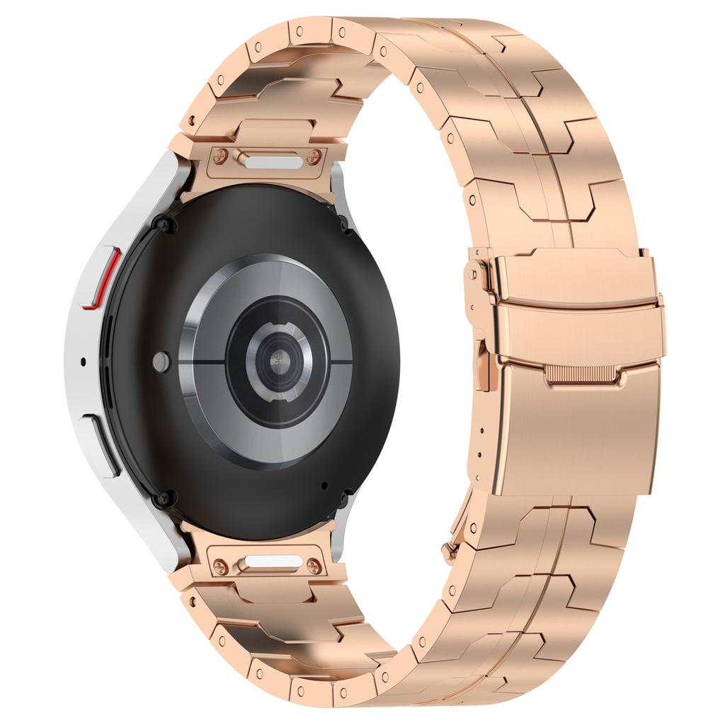 For Samsung Galaxy Watch6/Watch 5/Watch FE 40mm/Watch4 Watch Strap Stainless Steel Watch Band with Connector