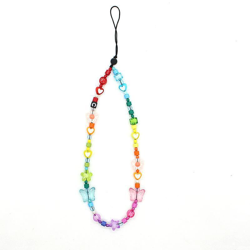 

Модный шнурок-цепочка для телефона с радужной эмалью, антипотеряшка – популярный интернет-стиль