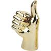 Hand Gesture Statue Modern Art Gesture Sculpture Table Statue Ornament for Home Office Living Room Table Decoration - Golden, Thumbs Up