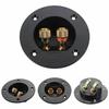 2 pcs DIY Home Car HIFI Stereo 2 way Subwoofer Speaker Box Terminal Round Cup Connector Binding Post For 4mm Banana Plugs