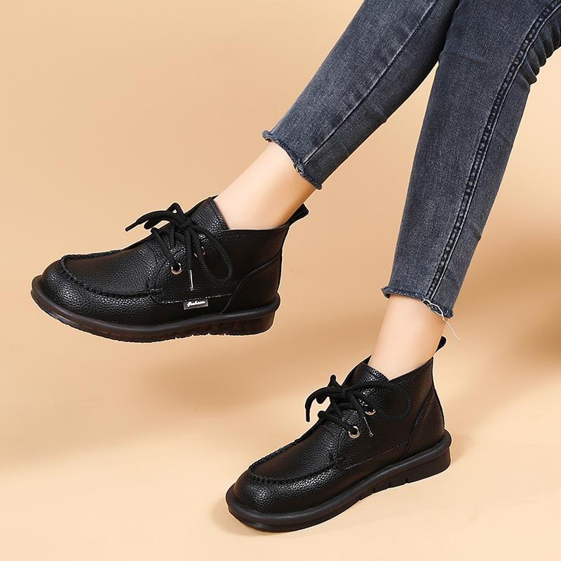 2025 New Thick Bottom Short Boots Spring and Fall Boots Padded Winter