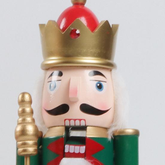 Yousheng Weihnachts-Nussknacker-Ornament Großer Holzsoldaten-Nussknacker Figur für Weihnachtsbaum Haustür Hoteldekoration