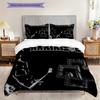 Rock Band Action Intense Performance Bedding (1 * duvet cover + 2 * pillowcase, without core) 2D Flat Bedding set Soft and comfortable