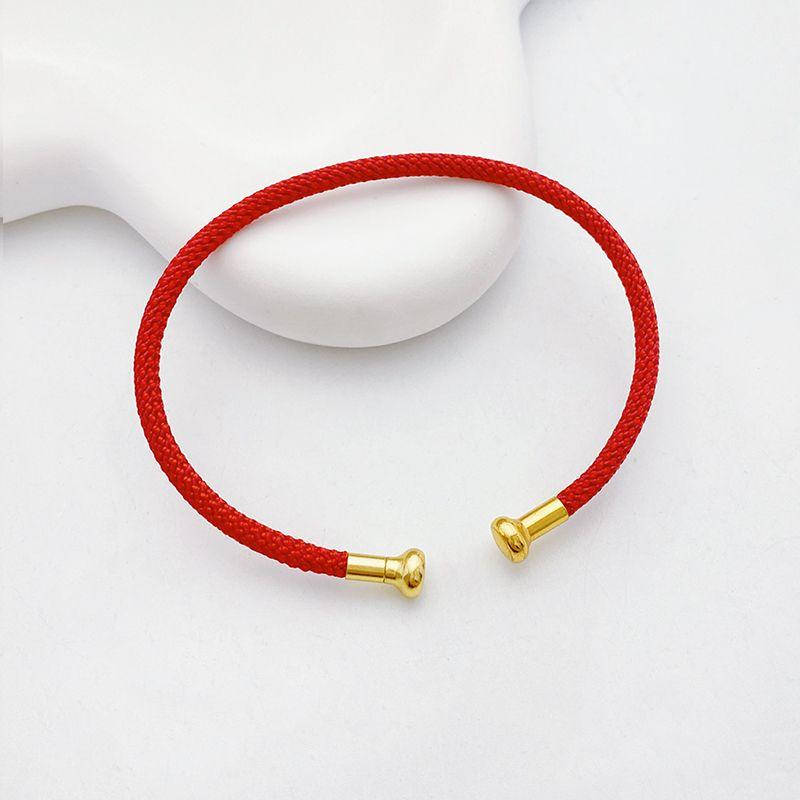 

Ремешок из стальной проволоки для переноски, Фестиваль лодок-драконов, Красочный плетеный веревочный браслет, Сделай сам, Носимый, Аллювиальное золото, Бусины для переноса, Рассыпные бусины, Плетеный красный шнур