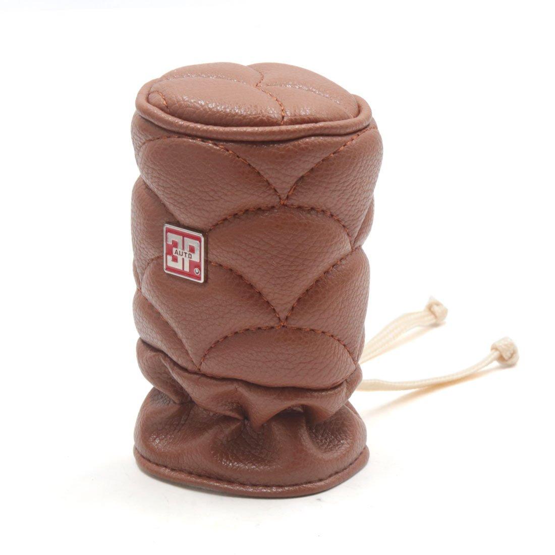 

uxcell Car Gear Shift Knob Shifter Lever Cover x Protector, Brown, 11.5 6.8cm
