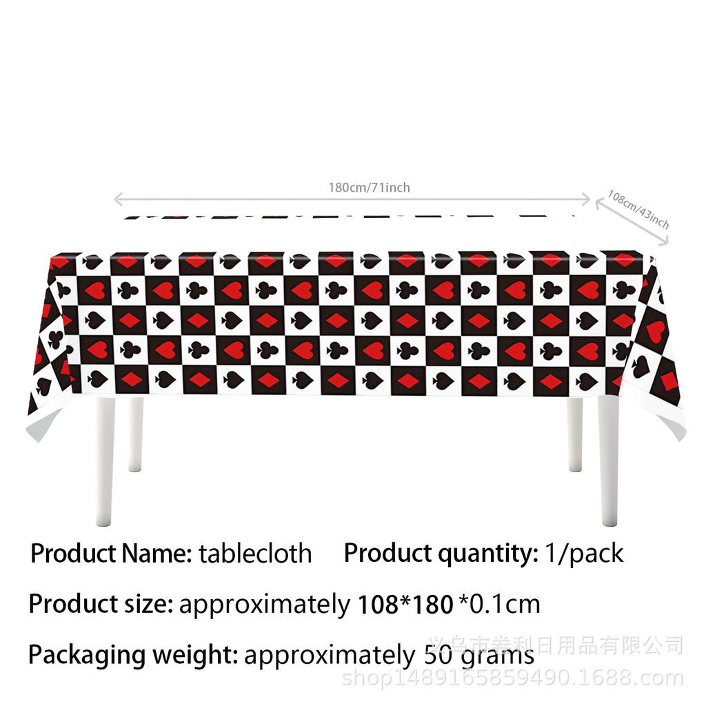 Geburtstagsparty im Casino-Stil: Geburtstagsdekorationen, Pokerdekorationen, Banner, Besteckarrangement