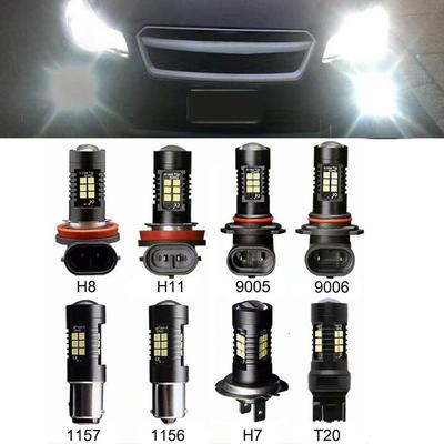 1PC H7 H8 H11 9005 9006 1156 BA15S 1157 BAY15D T20 7443 3030 SMD LED Auto Fog Lamp Car Anti Fog Light Bulb Foglamps 6000K White