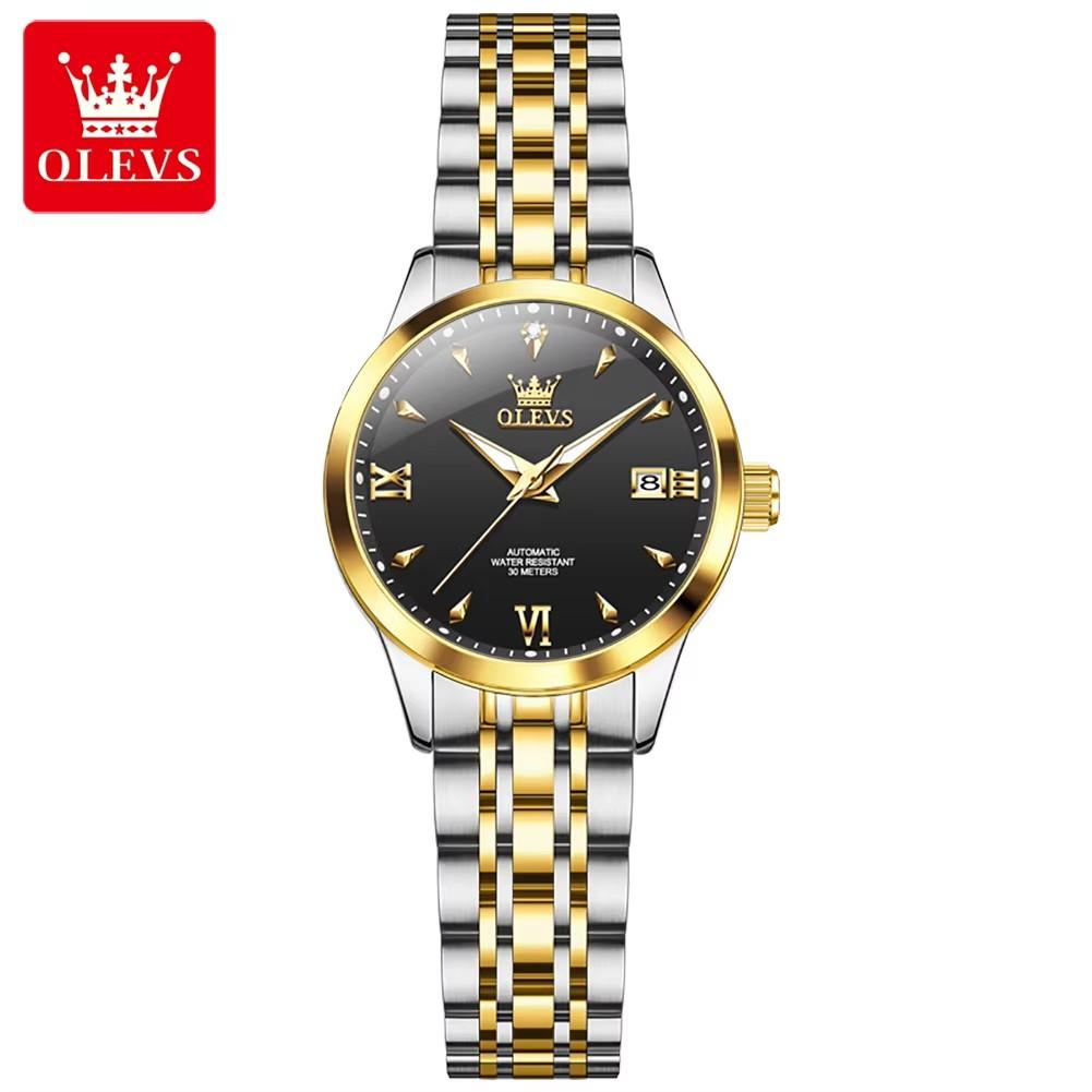 OLEVS 9956 Ladies Women's Watches Waterproof Luminous Hands Luxury Automatic Mechanical Wristwatch for Lady Montre Relojes Femme