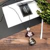 Fashion Temperament Simple Necklace Female Flower Crystal Diamond Decoration Long Sweater Chain Versatile Clothing Accessories