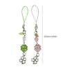 Lucky Clovers Beaded Phone Charm Versatile Lucky Clovers Phone Chain Acrylic Alloy Bead Decors for Bags & Wallets