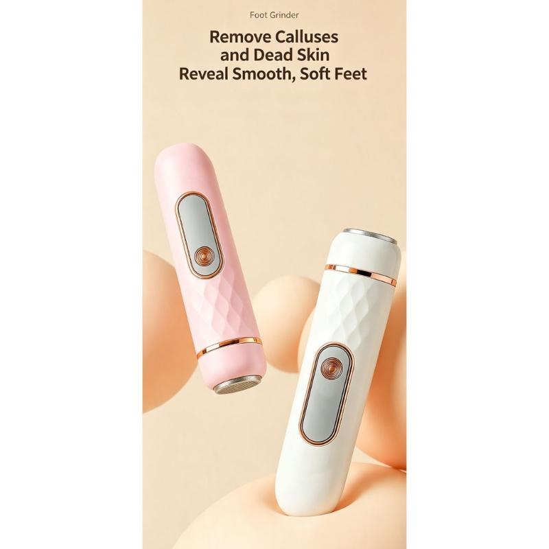 Type-C Rechargeable Electric Foot File with Two Grinding Heads, Heel Care Tool for Dead Skin and Daily Pedicure Use