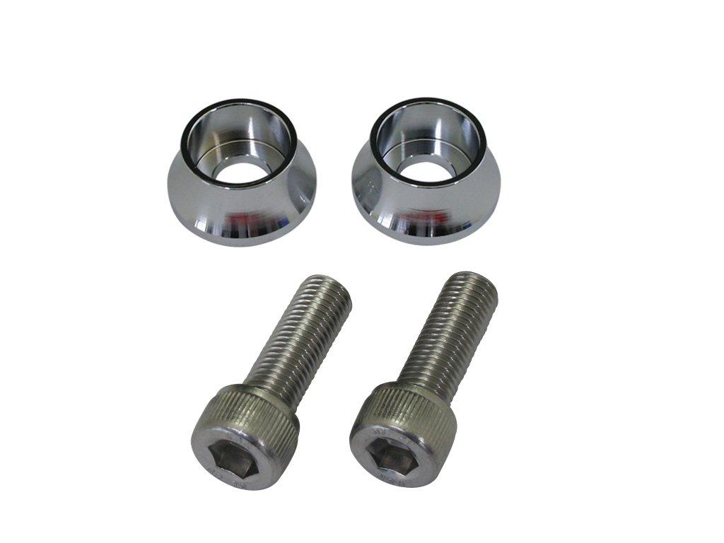 POSH Top Bridge Fixing Bolt Set Monkey/Gorilla Nickel Chrome Plated