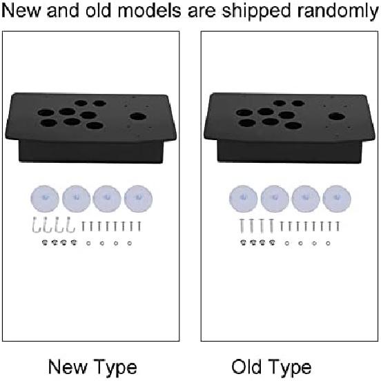FTVOGUE DIY Arcade Panel Black Case DIY Set Kits Acrylic Panel and Inclined Cases Replacement for Arcade Game