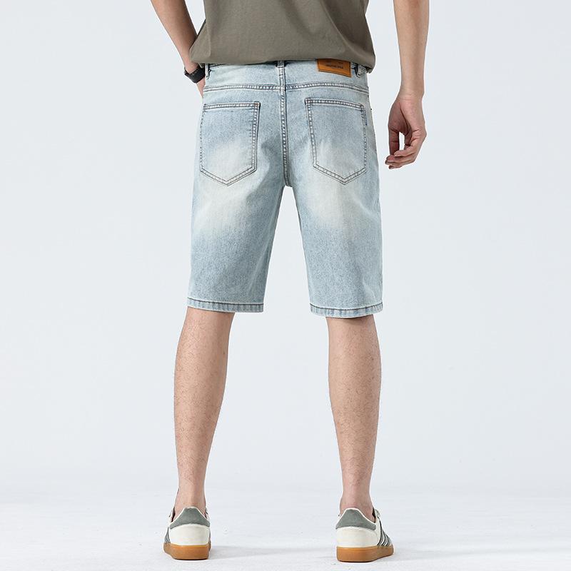New Summer Denim Men's Mid-sized Pants Thin American Shorts Casual Five-point Pants