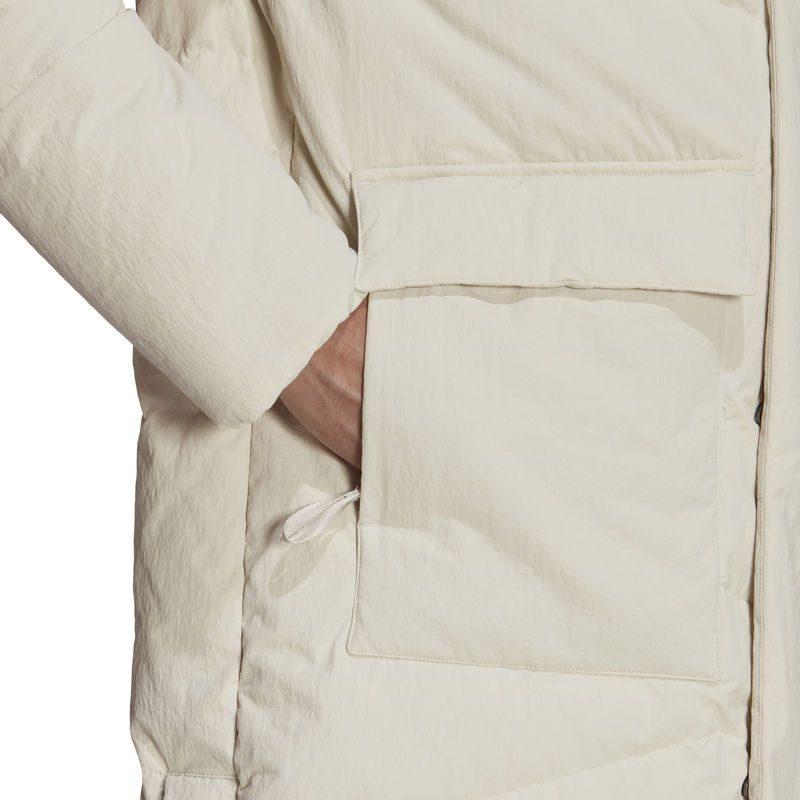 Adidas BIG BAFFLE DOWN COAT Down Jacket Men's White HN9926