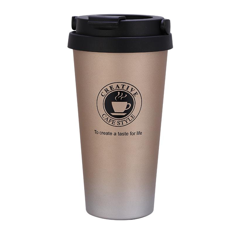 500ml Double Stainless Steel Coffee Thermal Mug Seal Leak-Proof Tea Beer Cup Travel Water Bottle Car Vacuum Flask with Lids