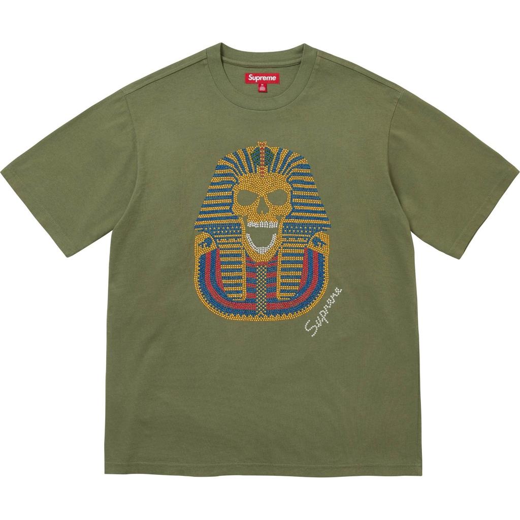 Supreme King Tut S/S Top Olive