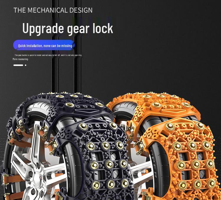 Universal Car Emergency Anti-Skid Tire Chains for Sedans and SUVs - Snow Track Safety