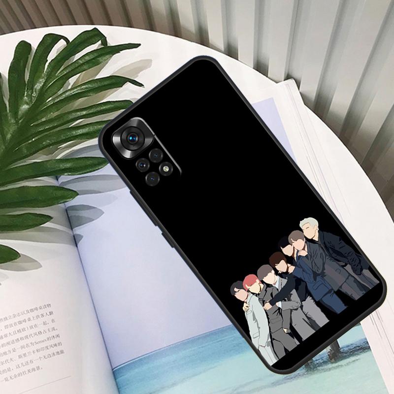 Korean Fashion Kpop Band For Xiaomi Redmi 10C 9C 12C 10A 9T Case For Redmi Note 12 8 9 10 11 Pro 9S 10S 11S Cover