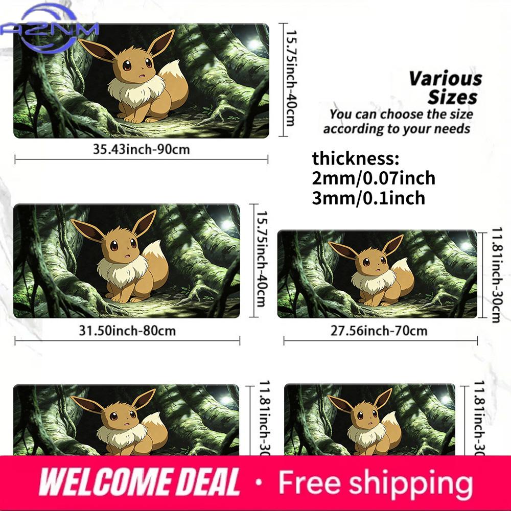 Ash Pikachu Autumn Forest Run Gaming Mouse Pad NonSlip Desk Mat 300x800x2mm