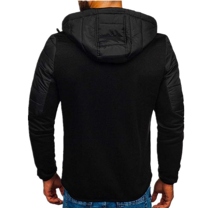Men Hoodies Casual Hoodies for Men with Zip Pockets Full Zip Long Sleeve Sweatshirt Sports Hooded Jacket