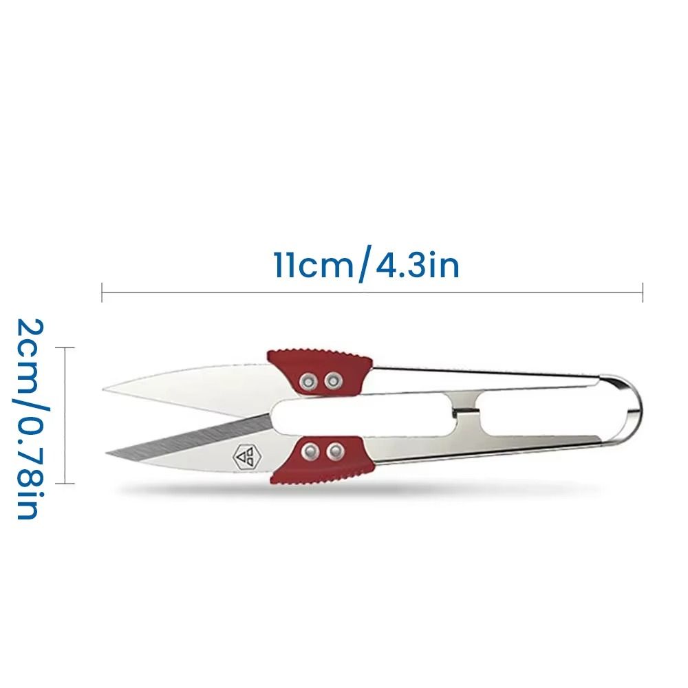 Stainless Steel U Thread Scissors Clippers Fabric Cutting Sewing Scissors Precision Cutting Sharp Blades Yarn Shears Craft Work