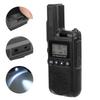 Handheld Mini Walkie Talkie 99-Channel Portable Long Range 2 Way Radio for Hotel  Black