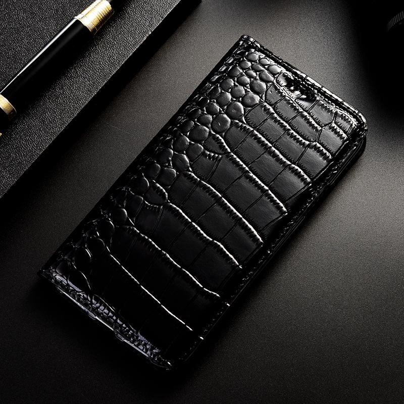 For Apple IPhone 7 8 X XS XR 11 12 13 14 15 16 16E Pro Plus Max Case Crocodile Genuine Leather Flip Wallet Cover Cases