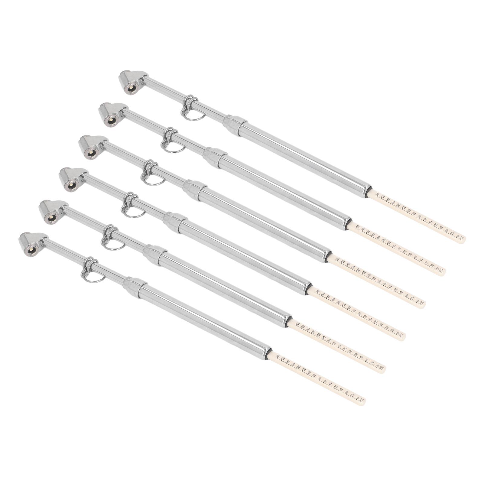 

6 шт., манометр для шин карандашного типа, высокая точность, двойной манометр для измерения давления воздуха в шинах для внедорожников, автофургонов, квадроциклов