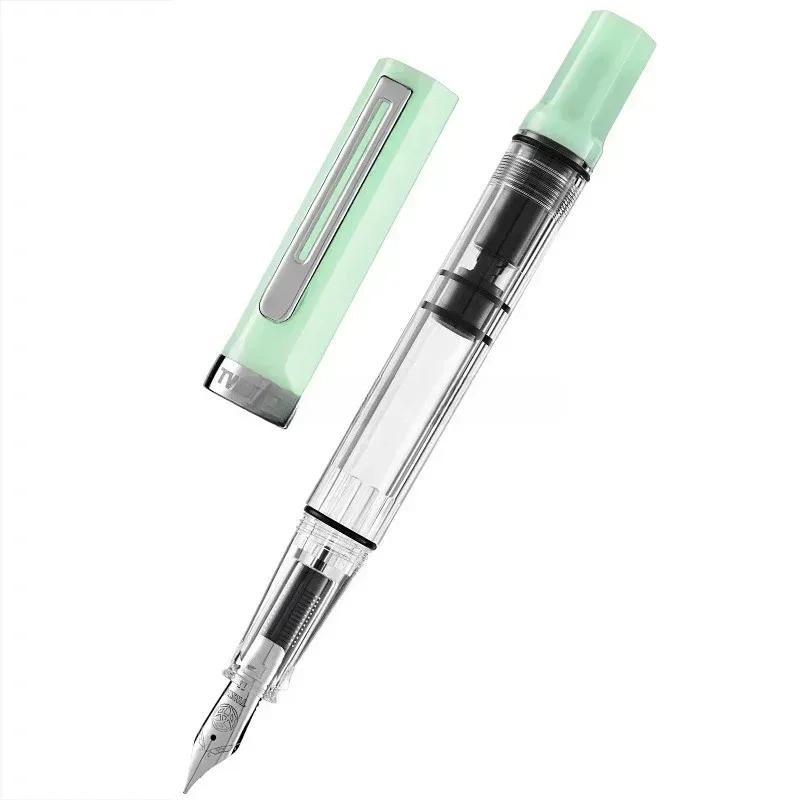 

Нова поршнева ручка TWSBI ECO з прозорої смоли, тримач для ручки, велика ємність для чорнила, для студентів, ділові витратні матеріали, подарунок F(0.5-0.6mm)