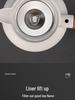 316 Stainless Steel Smart Insulated Teapot with Temperature Display, Tea Separator, and Wood Grain Handle - Large Capacity.
