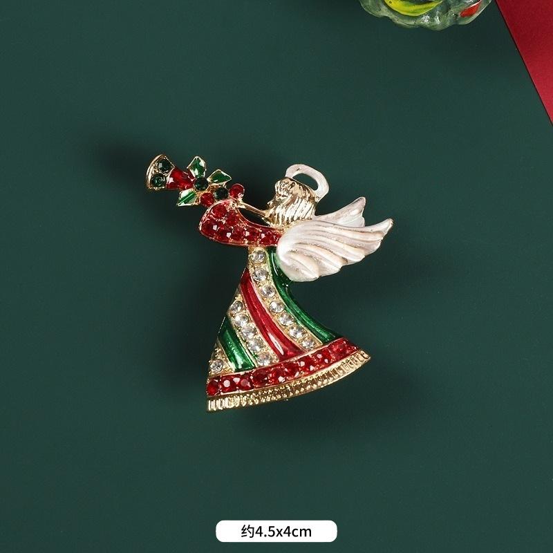 Weihnachtsbaum-Brosche neu trendy retro hochwertig Damenanzug Pullover Korsage exquisite Weihnachts-Pin-Accessoires