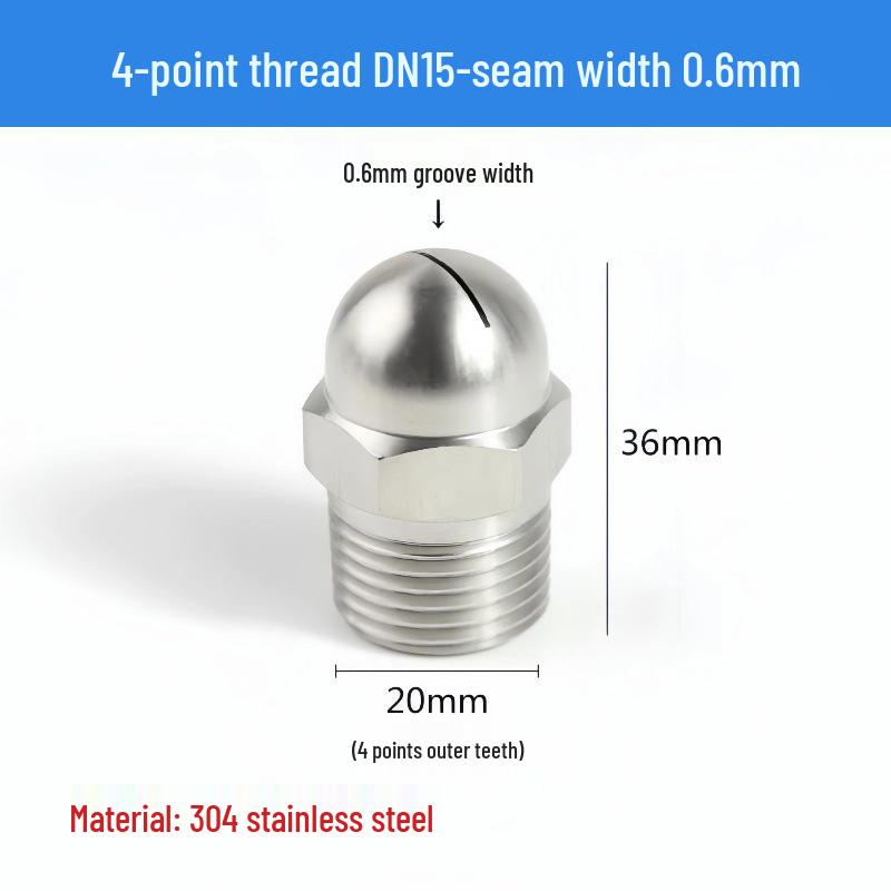 High-Pressure Stainless Steel Anti-Clogging Fan-Shaped Blow-Off Nozzle