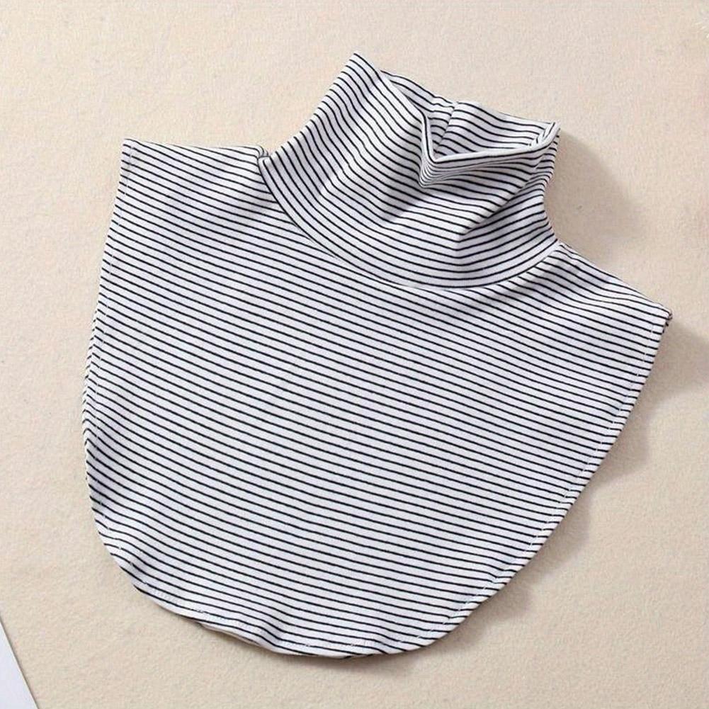 New Winter Modal High Nack Fake Collar Women Solid Detachable Fashion Color Warm Collar Jersey Turtleneck Elastic