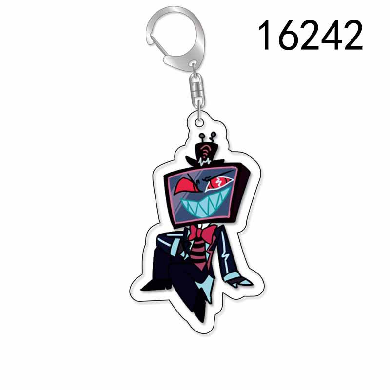 

Helluva Boss Acrylic Keychain: Charlie, Morningstar, Vaggie, Alastor & Adam Pendant 5.5cm