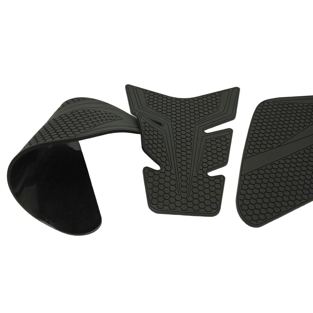 Motorcycle Gas Tank Pad for Suzuki GSX8S, GSX-8R, GSX 8S, and 8R (2023-2024-2025) - Anti-Slip, Anti-Scratch, Durable Honeycomb Design (Black)