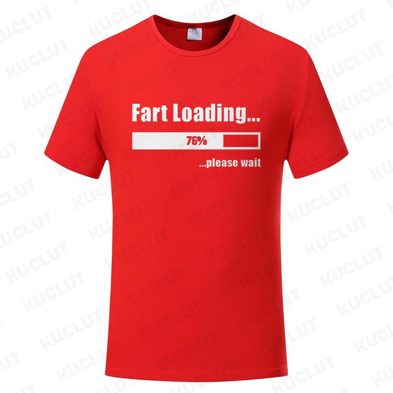 Funny Tshirt Fart Loading Humor Tee Joke Gag Tshirt for Man Dad Gifts Guys Clothes Short Sleeve Clothes Fashion Casual Tee Tops
