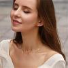Fashion Sideways Cross Necklace Dropshipping Female Gold Color Stainless Steel Small Cross Pendant For Women Jewelry Gift