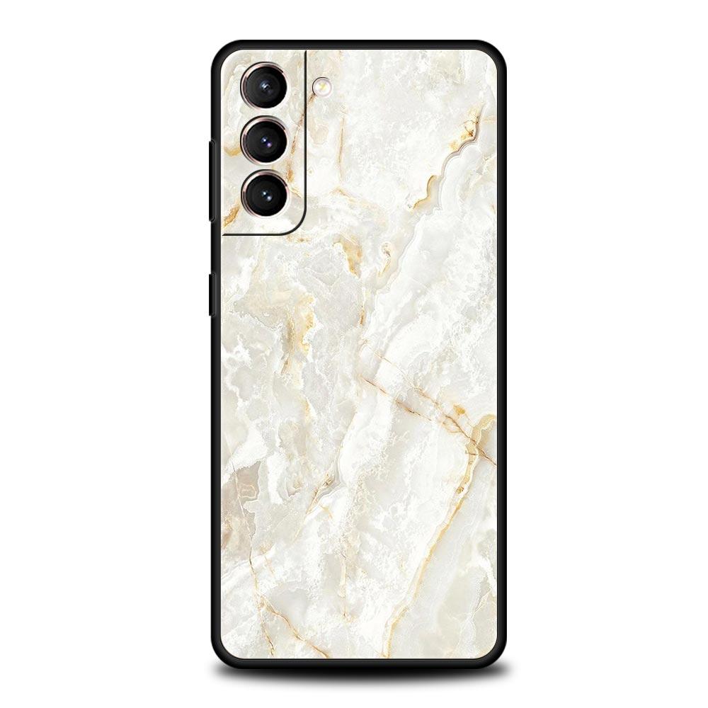 Marmortinte und Wasch-Telefonhülle für Samsung Galaxy S23 Ultra S22 S21 S20 FE 5G S10 S10E S9 S8 Plus Note 20 Silikonhülle Bumper