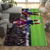 Brazilian Soccer Player Gesturing. Area Rug Design for Living Rooms Balcony Dormitory Bedrooms Anti-slip Rug Anime Office Decor Spiritual Gift