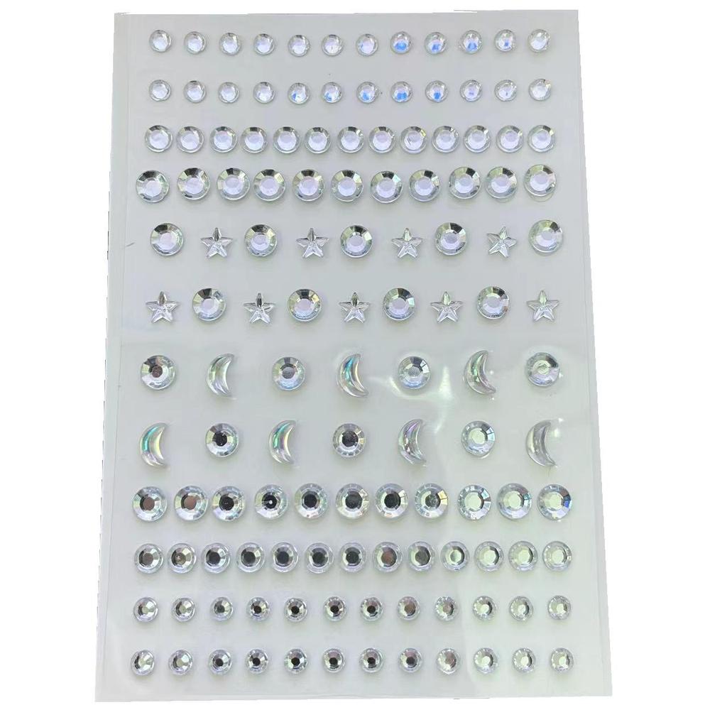 Pegatinas de tatuajes de cristales de diamante, delineador de ojos con purpurina, maquillaje de cejas, rostro, ojos, tatuajes de diamantes, pegatinas de delineador de ojos 3D con diamantes de imitación
